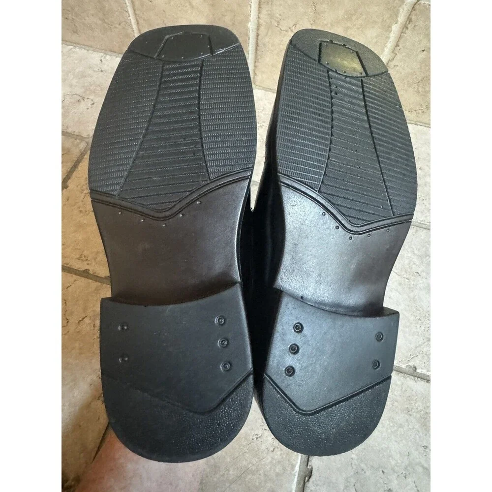 Deer Stags Dress Shoes Boys Size 1.5 Slip-On Black‎